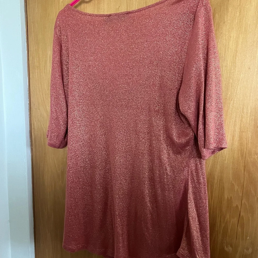 XL Metallic orange top from The Limited. - Picture 3 of 3